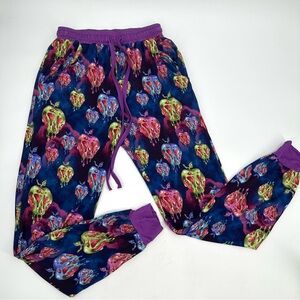 Novelty Pajama Pants Poison Apple Print A Tale of Six size M Jogger Lounge